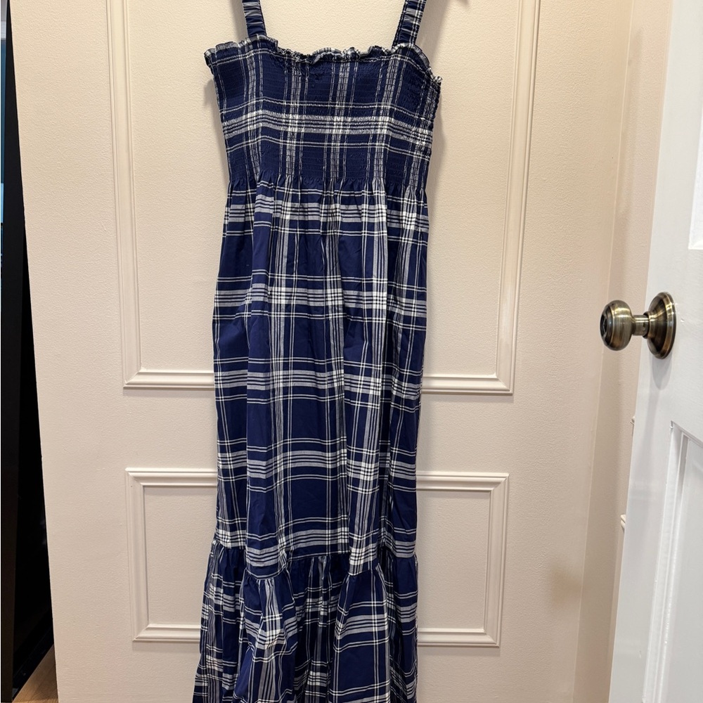 Hill House Navy and White Plaid Dress